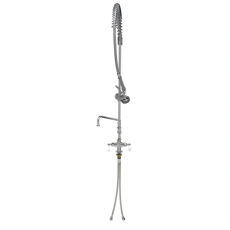 Product image #1 for EasyInstall Single-Hole Deck-Mount Add-On Pre-Rinse Unit with 12-Inch Swing Nozzle