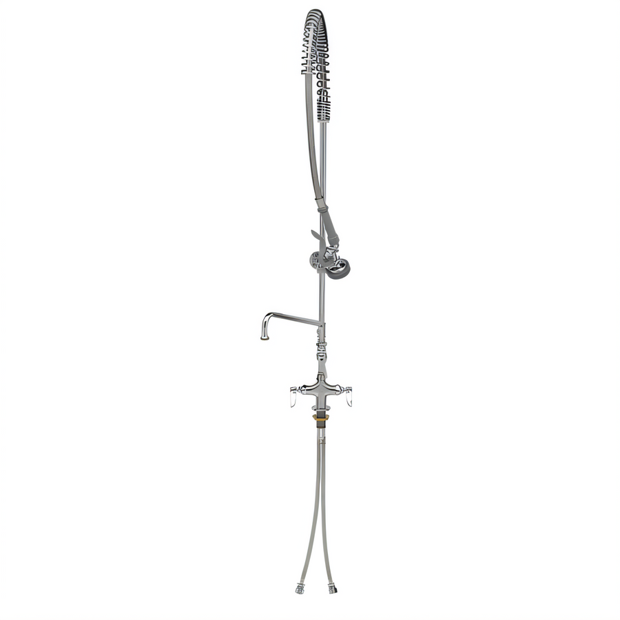 Product image #1 for EasyInstall Single-Hole Deck-Mount Add-On Pre-Rinse Unit with 12-Inch Swing Nozzle
