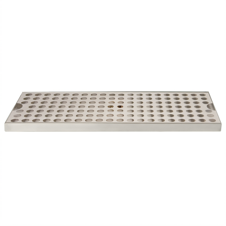 Product image #1 for Micro Matic Surface-Mount Stainless Steel Drip Tray with Perforated Grill, 18 Inch x 5 Inch