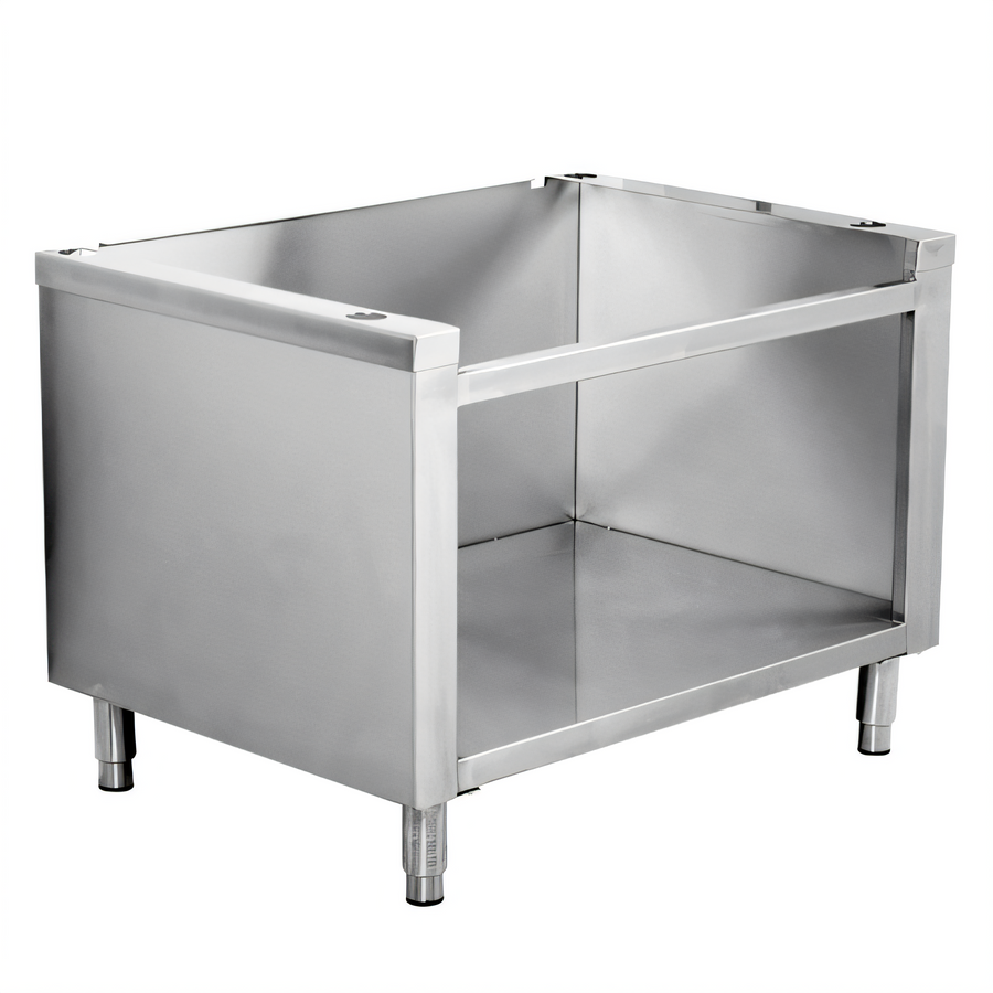 Product image #1 for Omcan Fully Welded Stainless Steel Open Front Cabinet Base for 24-Inch Gas Countertop Ranges