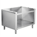 Thumbnail image #1 for Omcan Fully Welded Stainless Steel Open Front Cabinet Base for 24-Inch Gas Countertop Ranges
