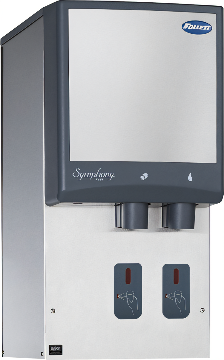 Product image #1 for Follett Symphony Plus 12HI414A-S0-00 Wall Mount Ice and Water Dispenser with Integral Air-Cooled Icemaker