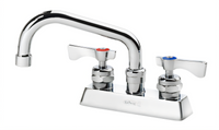 Krowne Royal Series 4-Inch Center Deck Mount Manual Faucet with 6-Inch Swing Spout, Polished Chrome