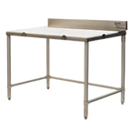 Thumbnail image #1 for Eagle Group BT2472S 72-Inch x 24-Inch Poly Top Boning Table with Stainless Steel Base and 4-Inch Backsplash