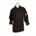 Thumbnail image #1 for Mercer Culinary Millennia Women's 8-Button Chef Jacket, Black, X-Small, Long Sleeve