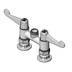 Thumbnail image #1 for equip 4-Inch Centers Deck Mount Swivel Base Faucet with Ceramic Cartridge, Wrist Handles, Less Nozzle