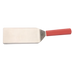 Thumbnail image #1 for Mundial 4 x 8 Inch Beveled Stainless Steel Turner with Red Polypropylene Handle, 15 Inch Overall Length