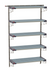 Thumbnail image #1 for Metro SmartWall Life Tall 5-Shelf Wall-Mounted Shelving Kit with 304 Stainless Steel Components