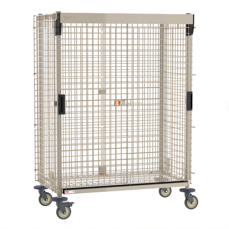 Product image #1 for MetroMax Mobile Wire Security Cage with Sliding Doors for 24 x 48 Shelves