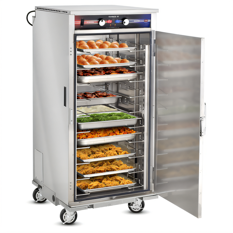 Product image #1 for FWE Clymate IQ PHTT-10 Mobile Humidified Heated Holding Cabinet with 10 Universal Tray Slides