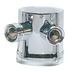 Thumbnail image #1 for Commercial Beer Tower Adapter with 3-Inch Column and 2 Shank Assembly, Chrome Finish
