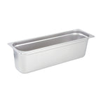 Thumbnail image #2 for Winco SPJL-6HL 1/2 Size Long Solid Steam Table Pan, 6-Inch Deep, 25-Gauge Stainless Steel, Anti-Jamming Case of 12