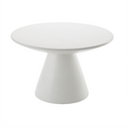 Thumbnail image #1 for American Metalcraft MWPDW7 Round White Wood Pedestal Buffet Riser, 7-1/4-Inch High Case of 3