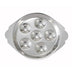 Thumbnail image #1 for Winco 6-Hole Stainless Steel Escargot Dish
