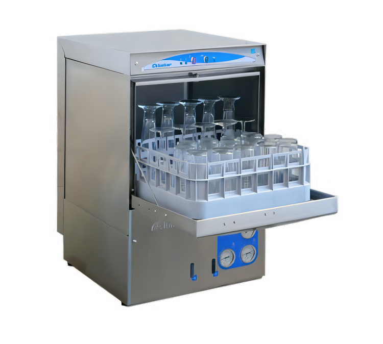 Product image #1 for Lamber DSP3 Undercounter Door-Type Glass Washer, 16" x 16" Rack, Gravity Drain