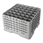 Thumbnail image #2 for Cambro Camrack® 36S1058186 Full-Size Low-Profile 36-Compartment Glass Rack, 2-7/8-Inch Diameter, 11-Inch Height, Navy Blue Case of 2
