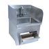 Thumbnail image #1 for BK Resources Wall-Mount Hand Sink with Integrated Towel Dispenser and Deck-Mount Faucet, 14 x 10 x 5 Bowl