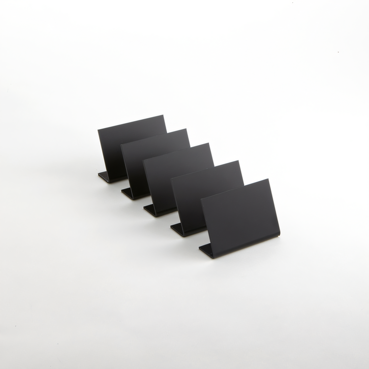 Product image #1 for American Metalcraft Tabletop Stand-Alone Black Chalkboard, 2-7/8 x 7/8 x 2 Inches, Pack of 5
