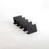 Thumbnail image #1 for American Metalcraft Tabletop Stand-Alone Black Chalkboard, 2-7/8 x 7/8 x 2 Inches, Pack of 5