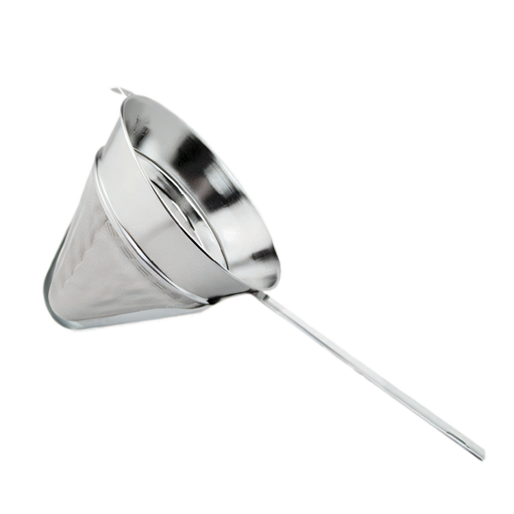 Product image #1 for 10-Inch Stainless Steel Bouillon Strainer with 40-Mesh Screen and Flat Handle
