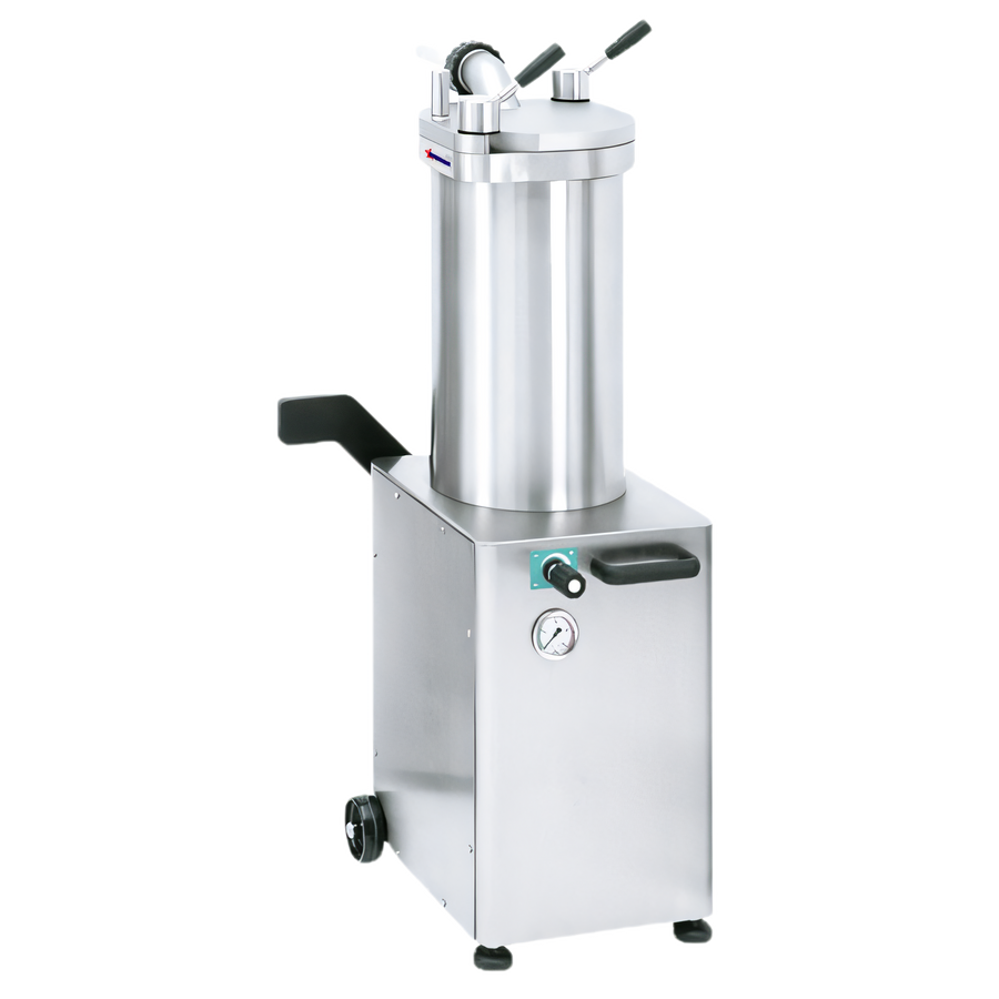 Product image #1 for Trento Automatic Vertical Hydraulic Piston Sausage Stuffer, 48 lb Capacity, Stainless Steel
