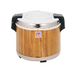 Thumbnail image #1 for Commercial Electric Rice Warmer, 30-Cup Capacity, Stainless Steel, Wood Grain Finish