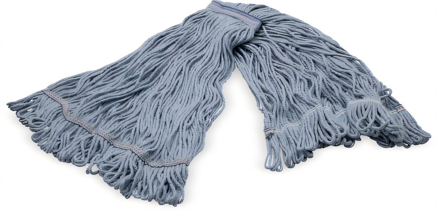Product image #1 for Carlisle Sparta X-Large Looped-End Wet Mop Head, Blue-Yarn 4-Ply Cotton/Synthetic Blend