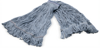 Carlisle Sparta X-Large Looped-End Wet Mop Head, Blue-Yarn 4-Ply Cotton/Synthetic Blend