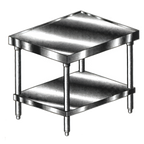 Thumbnail image #1 for Klinger's Trading MX2424 Stainless Steel Mixer Table with Undershelf, 24 x 24 x 24 Inches