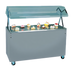 Thumbnail image #1 for Vollrath 2-Series Affordable Portable 60-Inch Open Storage Utility Station with Buffet Breath Guard and Cherry Woodgrain Finish