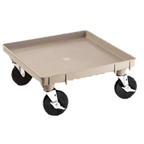 Thumbnail image #1 for Vollrath Rack-Master 1697-32-LC2 Single-Stack Dish & Glass Rack Dolly Base, Copolymer, 350-lb. Capacity, 2 Locking Casters, Handle-Free