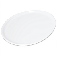 Stadia 9-Inch White Melamine Salad Plate with Narrow Rim