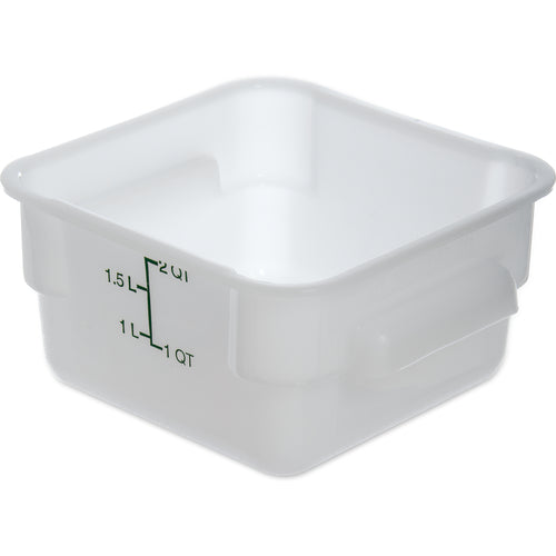 Product image #1 for CFS Brands 11960PE02 Squares Commercial Food Storage Containers Case of 6