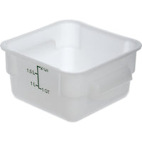 CFS Brands 11960PE02 Squares Commercial Food Storage Containers Case of 6