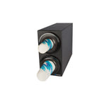 Thumbnail image #1 for CFS Brands EZ-Fit C2902BK Countertop Beverage Dispenser Cabinet, Black Polystyrene, 2 Cup Dispensers