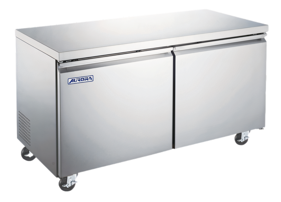 Product image #1 for Aurora 60-Inch Two-Section Undercounter Freezer, 15 Cu. Ft., Rear-Mount Self-Contained Refrigeration