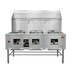 Thumbnail image #1 for Omcan Three-Chamber Natural Gas Wok Range, 315,000 BTU, with 2 x 13-Inch and 1 x 16-Inch Rings