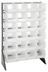 Thumbnail image #1 for Quantum Single-Sided Rail Rack with 12 Rails and 24 Clear Bins