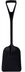Thumbnail image #1 for Sparta 11 Inch Food Service Shovel, One-Piece Polypropylene, Black