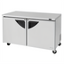 Thumbnail image #1 for Turbo Air Super Deluxe Series 60-1/4-Inch Two-Section Undercounter Freezer, 17 Cu. Ft., Self-Contained Rear-Mount, Stainless Steel