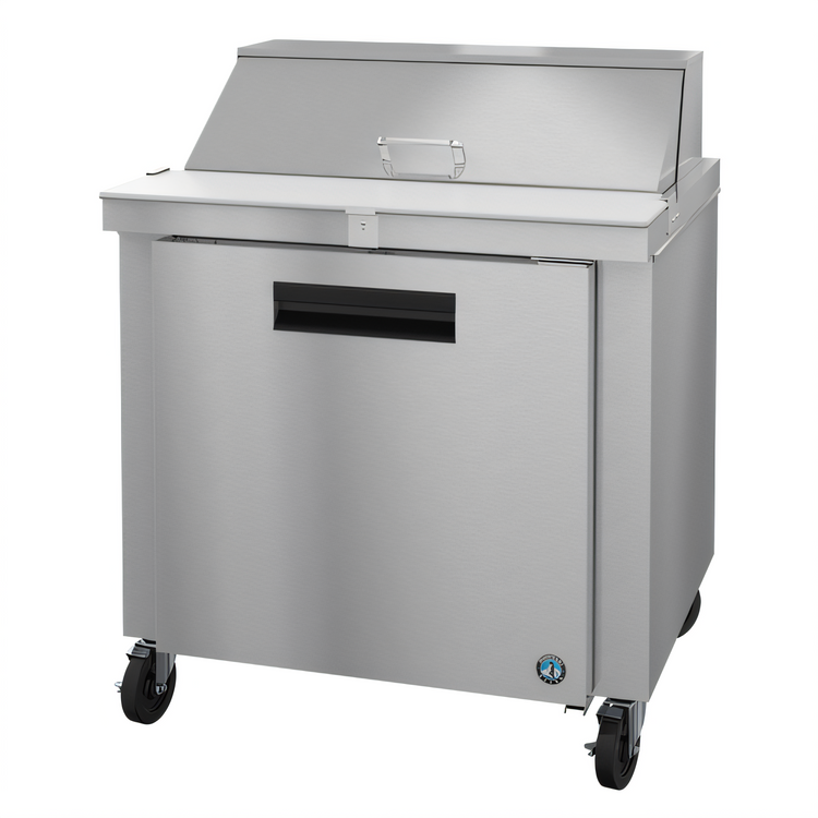 Product image #1 for Hoshizaki Steelheart 36-Inch Sandwich Top Refrigerator Prep Table with 10-Pan Rail and Solid Door