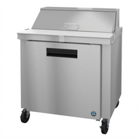 Hoshizaki Steelheart 36-Inch Sandwich Top Refrigerator Prep Table with 10-Pan Rail and Solid Door