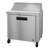 Thumbnail image #1 for Hoshizaki Steelheart 36-Inch Sandwich Top Refrigerator Prep Table with 10-Pan Rail and Solid Door