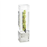 Squared 3 Gallon Beverage Dispenser with Infusion Chamber and Stainless Steel Base