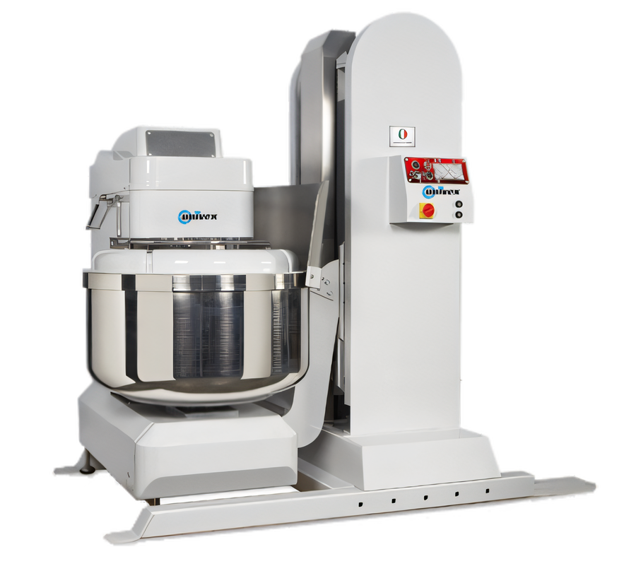 Product image #1 for Univex Silverline SL200LB Floor Spiral Mixer with Attached Lifter, 440 lb Dough Capacity, 220V, 3-Phase