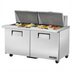 Thumbnail image #1 for True Mfg. - General Foodservice TSSU-60-24M-B-ST-HC Refrigerated Prep Tables