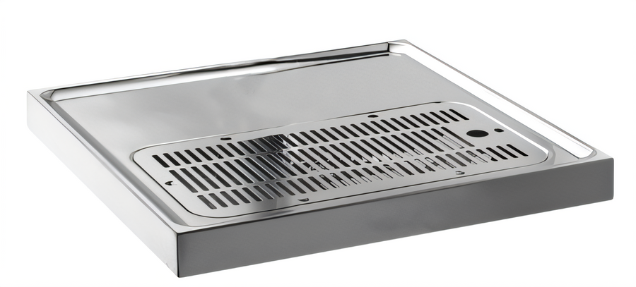 Product image #1 for Perlick Platform Surface Mount Stainless Steel Drip Tray Trough for Lucky/Panther/Sexy Towers