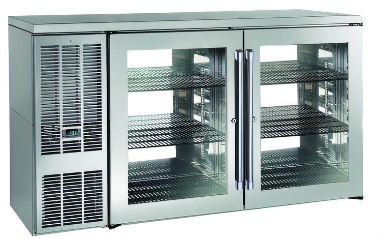 Product image #1 for Perlick PTS60 60"W Two-Section Pass-Thru Refrigerated Back Bar Cabinet