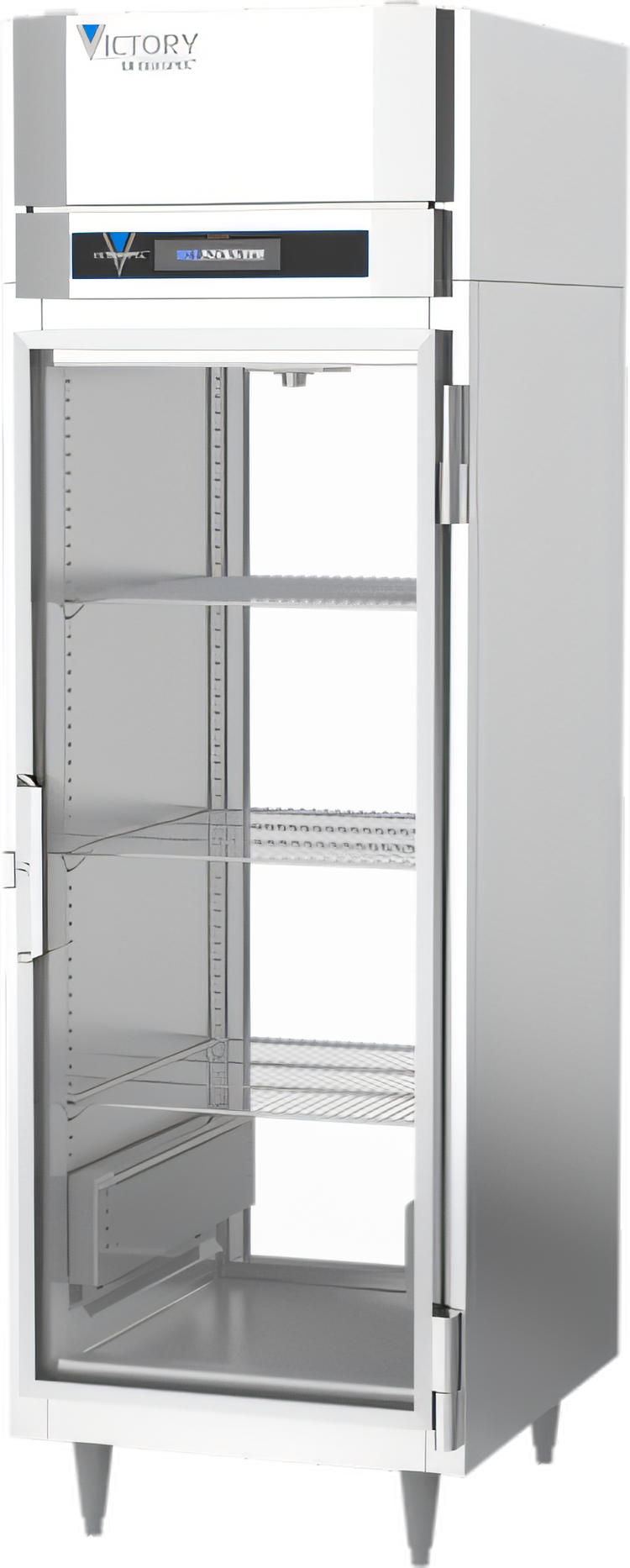 Product image #1 for Victory UltraSpec 1-Section Pass-Thru Glass Door Warming Cabinet, Standard Depth, Stainless Steel