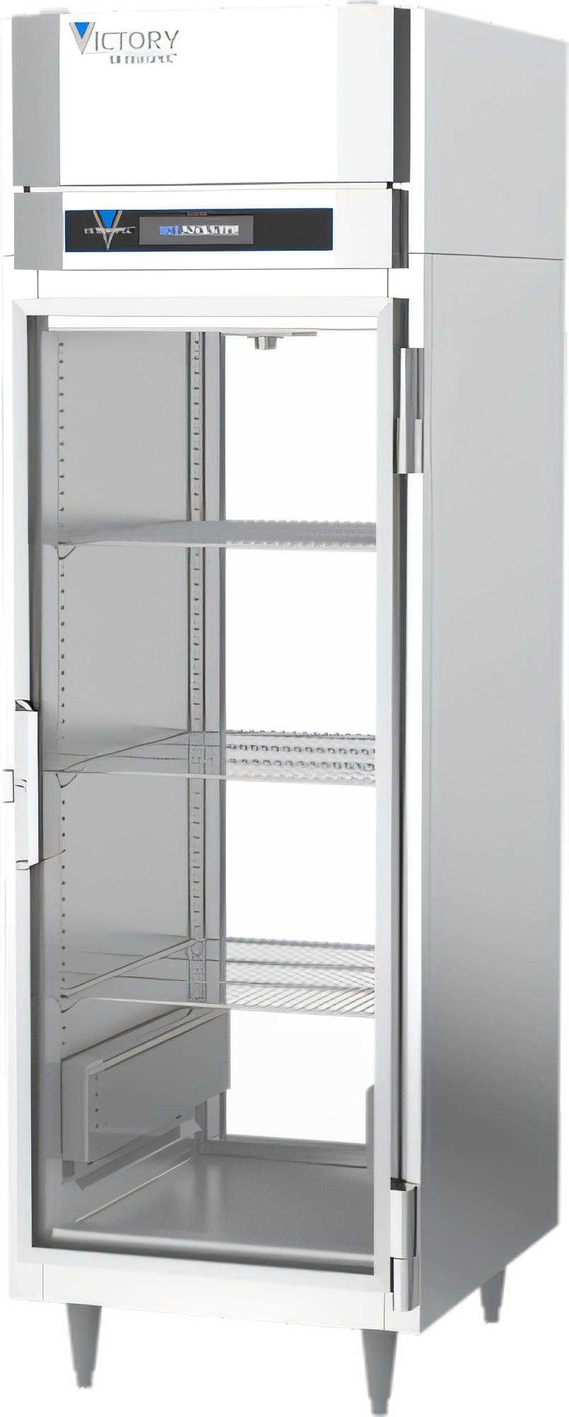 Product image #1 for Victory UltraSpec 1-Section Pass-Thru Glass Door Warming Cabinet, Standard Depth, Stainless Steel